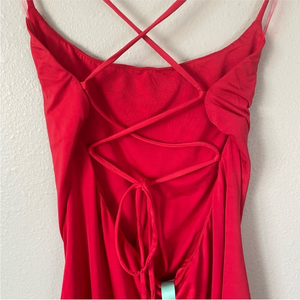 NWT House of CB: Mistress Rocks - Samoa Red Strappy Mini Dress - Large - Picture 5 of 7